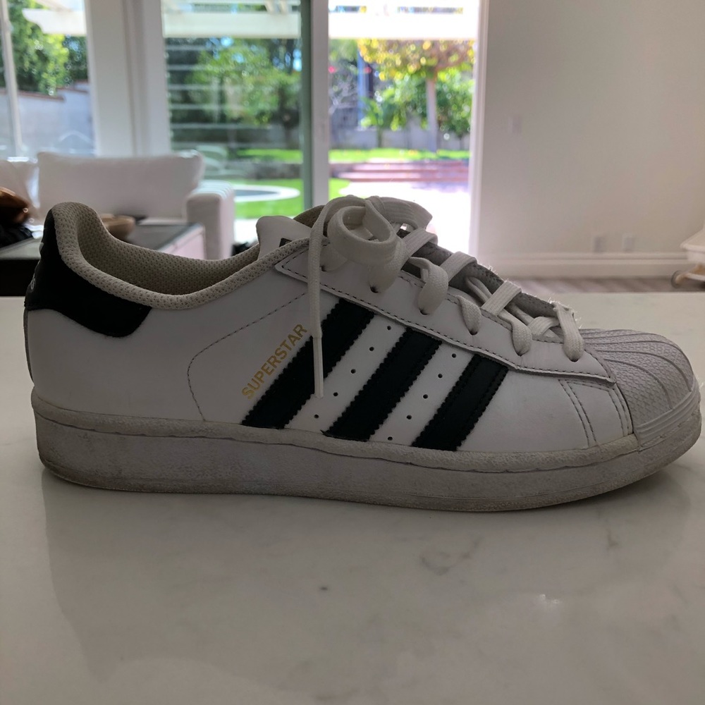 ADIDAS Superstar Sneakers White Black 8.5